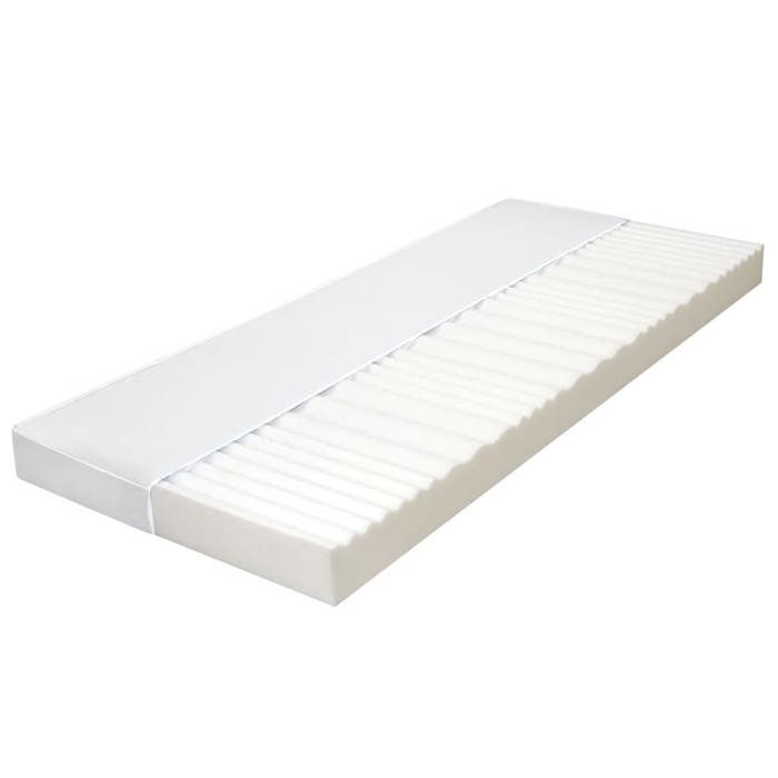 vidaXL Matelas 160x200 cm 7 zones Mousse PU epaisseur 10 cm H2 H3