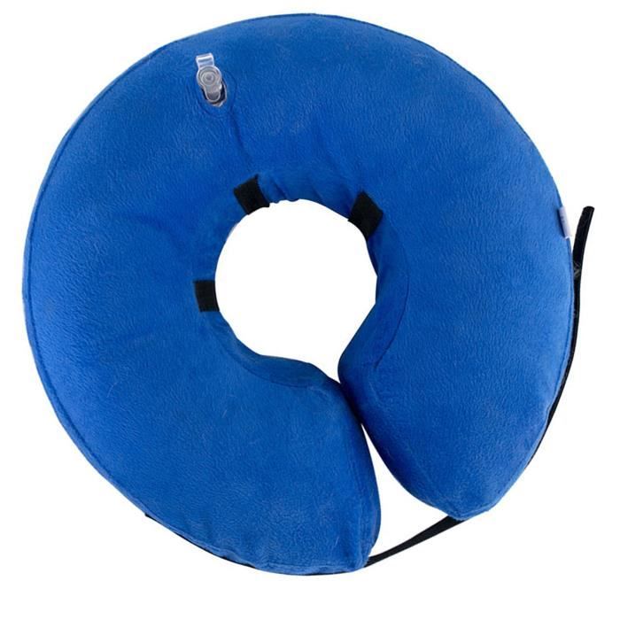 Comparer les prix de Vvikizy Collier Chien Gonflable Confortable et Protecteur Collerette Chien Ajustable Bleue