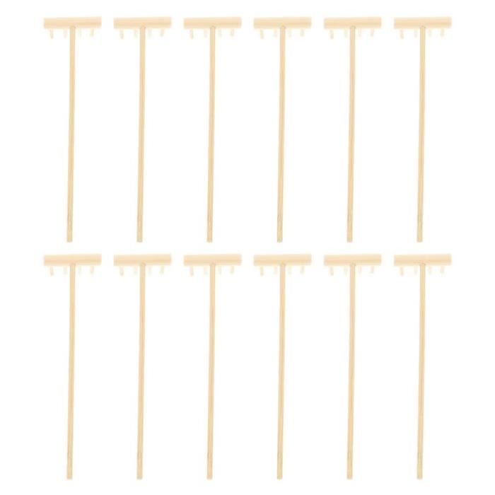 Mini Râteau Japonais En Bambou – 6 Outils Pour Jardin Zen, Bac à Sable Et Méditation Créative