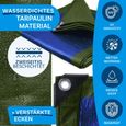 Bâche de protection imperméable - CASA PURA - 1,5 x 6 m - Vert/Bleu - 80 g/m²-1