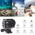 Caméra Sport COOAU 4K WiFi Étanche 30M avec Batteries Rechargeables 1050mAh et 19 Accessoires-1