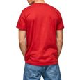 T-Shirt Pepe Jeans Eggo Rouge pour Homme-1