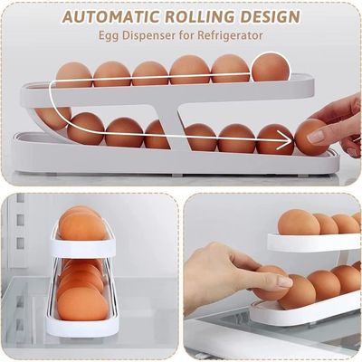 Distributeur D'œufs, 2 Niveaux Egg Dispenser, Support à œufs Pour