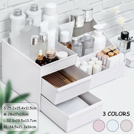 Omabeta Tiroir de maquillage Support de la boîte de rangement cosmétique de  Table de tiroirs de bureau de maquillage bijoux boite - Cdiscount Maison