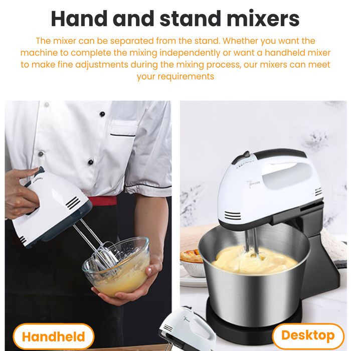 Mélangeur électrique sur pied de 7,5 l, 10 vitesses à tête inclinable pour la cuisson et les gâteaux, avec bol en acier inoxydable, fouet, crochet à pâte, batteur, protection anti-éclaboussures (660 Mélangeur électrique sur pied de 7,5 l, 10 vitesses à tête inclinable pour la cuisson et les gâteaux, avec bol en acier inoxydable, fouet, crochet à pâte, batteur, protection anti-éclaboussures (660