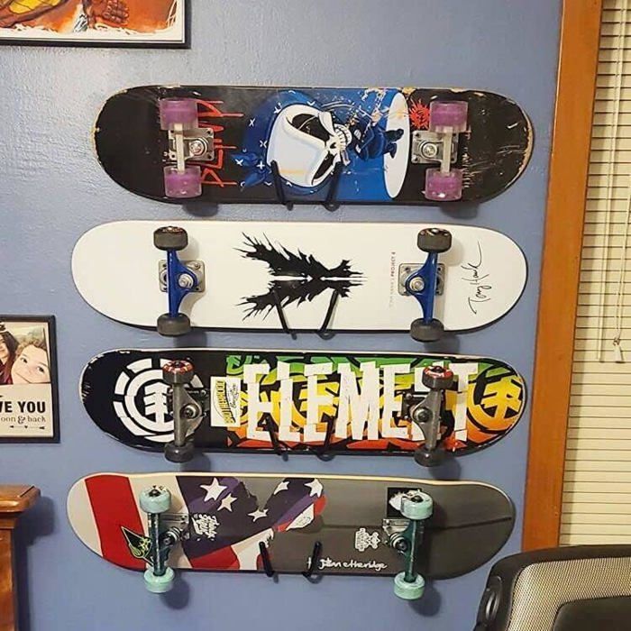 LAN Support Mural Pour Skateboard Présentoir Mural Pour Skateboard, 2