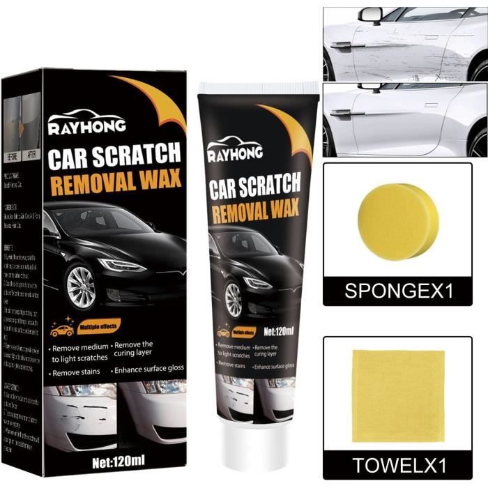 Spray Réparateur Rayures Voiture - Efface Rayures Légères, Compatible Toutes Couleurs, Facile à Utiliser, 1 Pièce