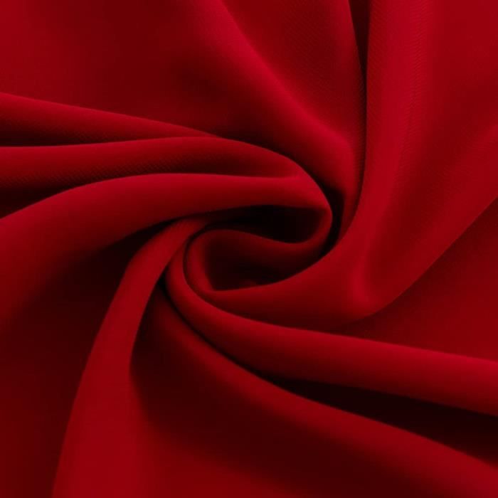 CHUQING Chemin De Table En Mousseline De Soie 70x300 Cm Rouge Rouille - Runner Élégant Pour Mariage Et Décoration