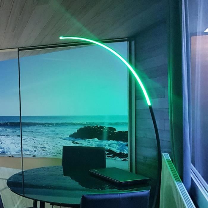 Lampadaire sur pied salon RGB, lampe sur pied LED avec telecommande