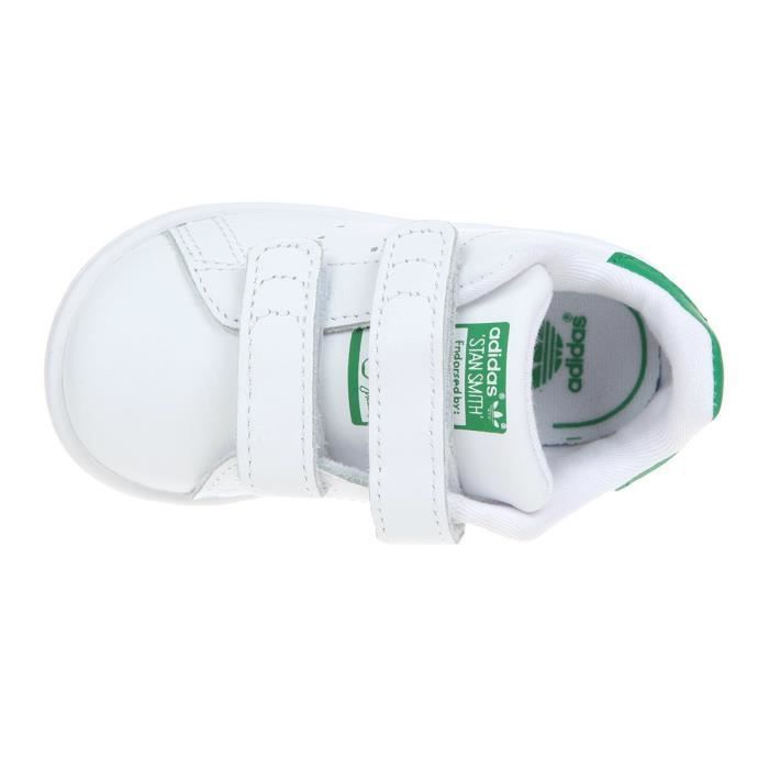 p.18 baskets bébé stan smith adidas blanc/ vert - adidas