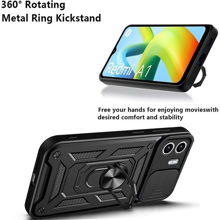 Châssis Latéral Complet Pour Xiaomi Redmi A1 - Cadre Intermédiaire Noir, Remplacement