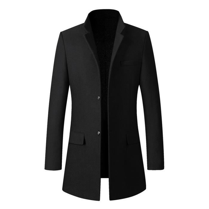 Trench coat occasionnel de la mode des hommes d affaires longue