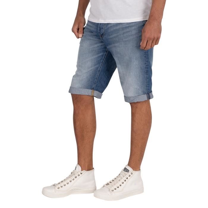 G Star Pour des hommes 3301 Shorts en jean Bleu Bleu Cdiscount Pret a Porter