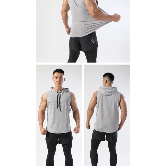 Débardeur De Sport Homme - Séchage Rapide - Vert Fluo - Fitness Running Débardeur De Sport Homme - Séchage Rapide - Vert Fluo - Fitness Running
