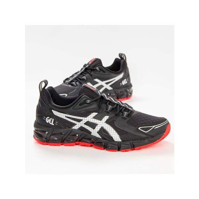 Sneakers Homme ASICS GEL QUANTUM 180 Noir Lacets Tige en maille lisse Noir Cdiscount Chaussures