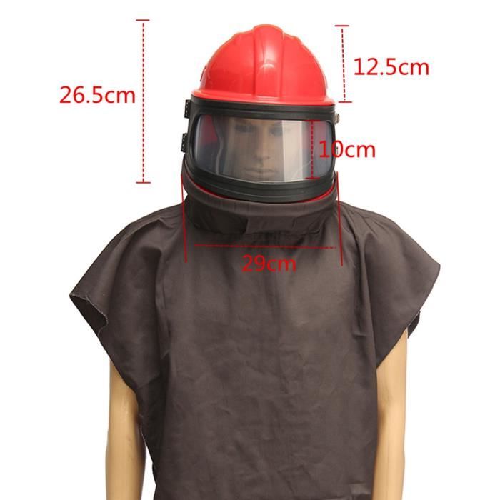 NEUFU Casque Masque Protection Anti-Vent Anti-poussière Vêtement Sablage  Sableuse - Cdiscount Auto