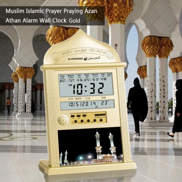 Mosquée Azan Prière Horloge Mosquée Islamique Azan Calendrier Musulman