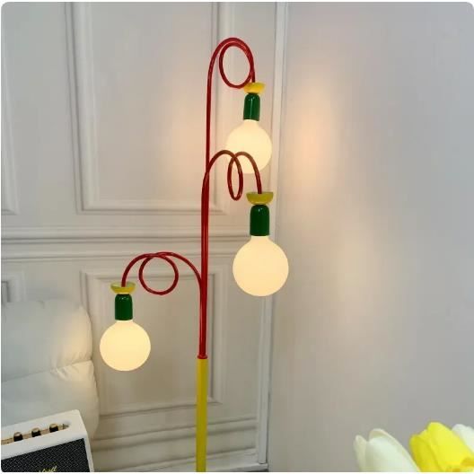 Lampe LED autoportante en bois avec trépied, design créatif
