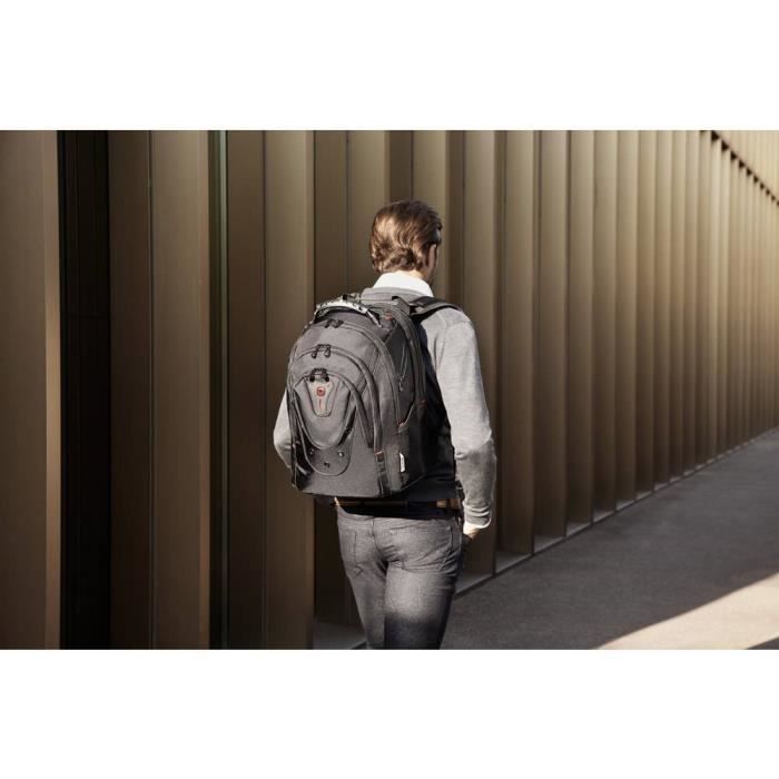 Sac a dos pour ordinateur portable Wenger Ibex Black Ballistic 125th Anniversary Au maximum 43 9 cm 17 3 noir Cdiscount Bagagerie Maroquinerie
