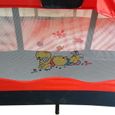 Lit Bébé parapluie Lit de voyage , niveau de couchage réglable pour nouveaux nés maniable (Rouge) - FIRNOSE-2