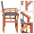 Chaise pliante en bois d'eucalyptus FSC® anthracite - CASARIA - Confortable et durable-2