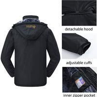 LOYOO Veste à Capuche Imperméable Polaire Ski Montagne Homme Femme Extérieur