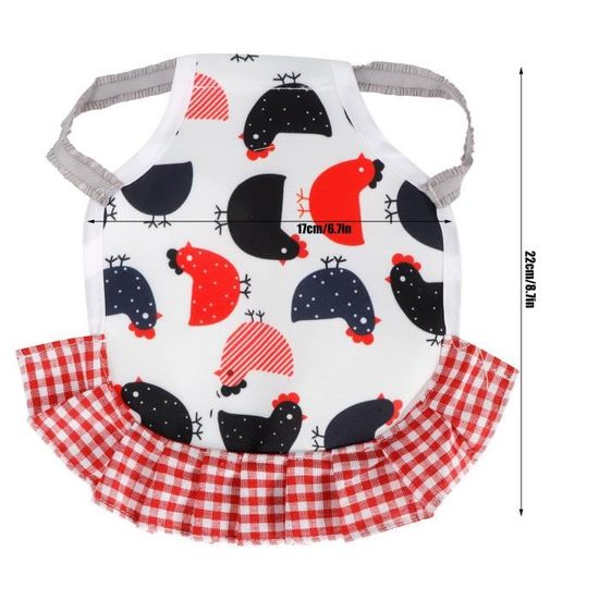 Lot De 6 Selles Pour Poules - Tabliers De Protection En Coton Pour Plumes Du Dos