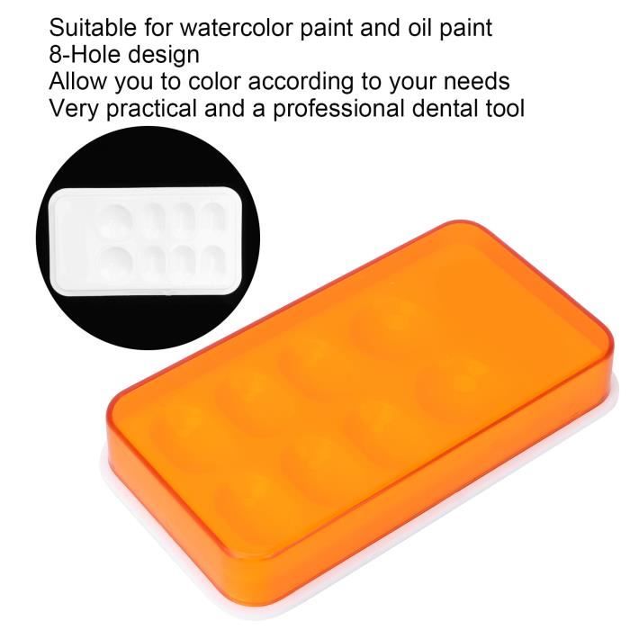 Palette De Mélange En Céramique 5 Couches Avec Couvercles - Pour Aquarelle, Poterie, Peinture, Art Plastique