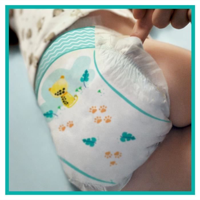 Pampers Couches Baby-Dry taille 8 17 kg+ pack mensuel 1x120 pièces
