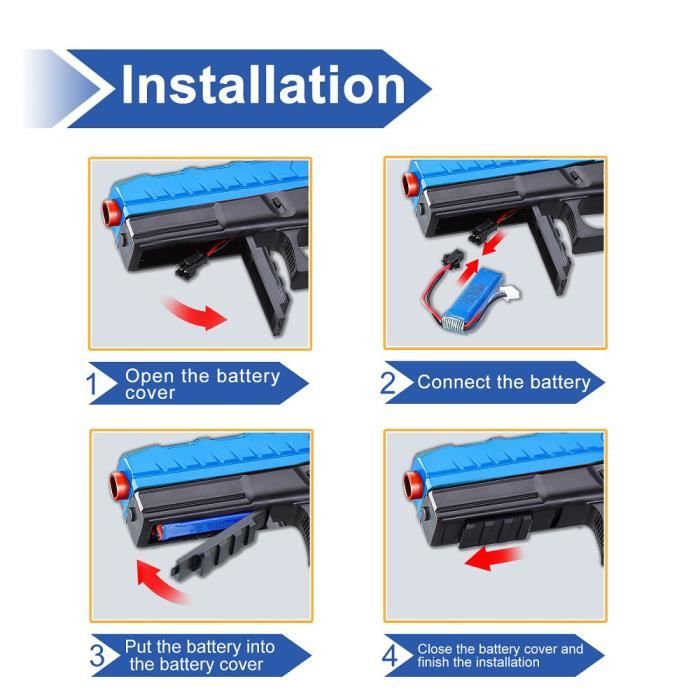 Pistolet à Eau Électrique 434+58cc - Portée 32 Pieds, Rechargeable USB, Pour Plage, Piscine, Jardin