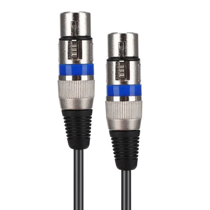 Câble Répartiteur TRS 3,5 Mm Vers Double XLR Mâle – Longueur 3 M, Pour Connexion Audio Professionnelle
