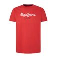 T-Shirt Pepe Jeans Eggo Rouge pour Homme-3