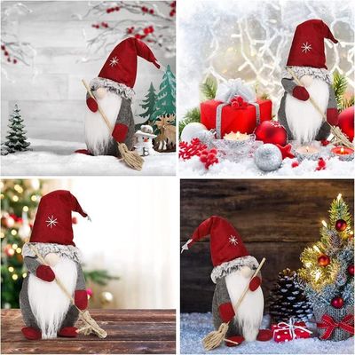 Lot De 2 Figurines De Père Noël, Sapin De Noël, Bonhomme De Neige
