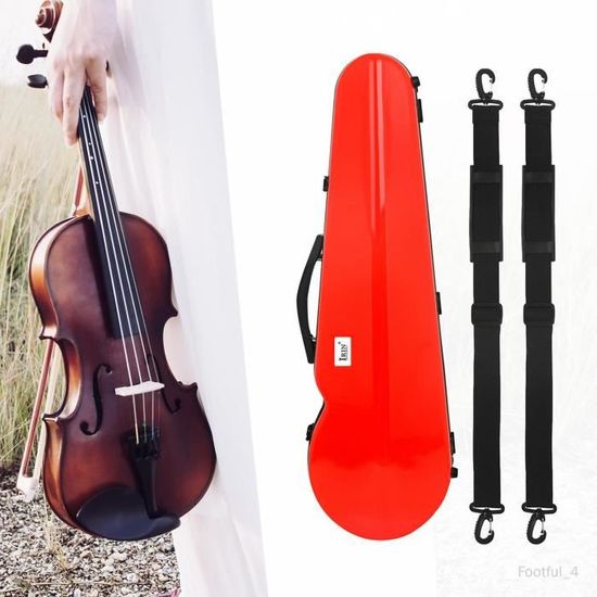 Étui pour violon Boîte à violon avec sangles Étui rigide léger et portable pour  violon Étui de voyage pour violon pour rouge - Cdiscount Instruments de  musique