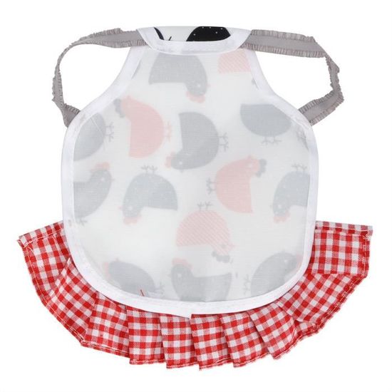 KEWUF Tablier Selle Poule - Protecteur Ailes Arrière Avec Bretelles Élastiques - Anti-Picage Plumes Pour Poules, Canards, Oies - Taille Standard Bleu Denim
