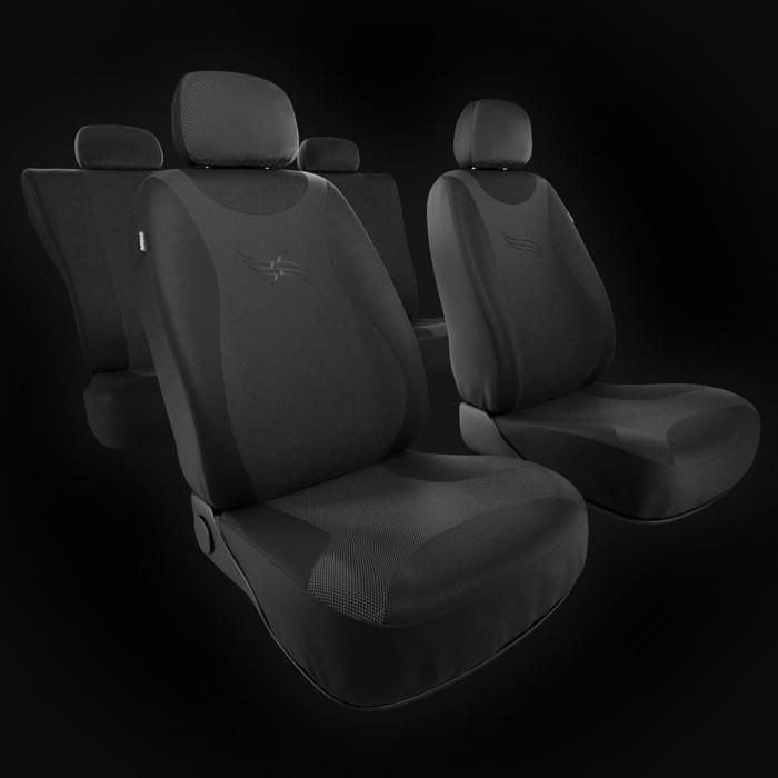 Housse De Siège Auto Pour Lancia Ypsilon - Ensemble 2 Places (avant) - Couleur Beige - Protection Anti-taches