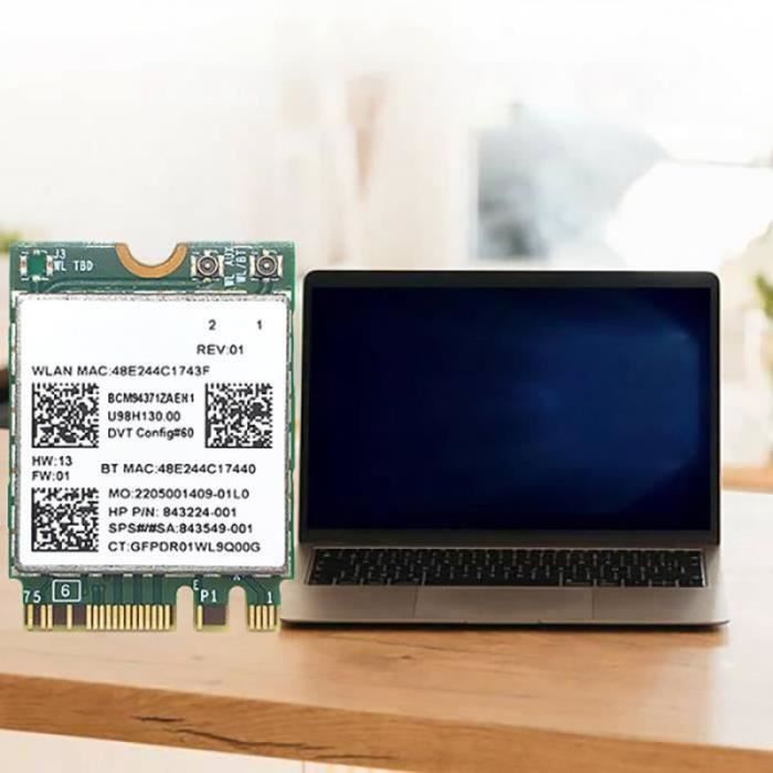 CARTE RESEAU FILAIRE - CARTE RESEAU SANS FIL pour Broadcom BCM94371 ...