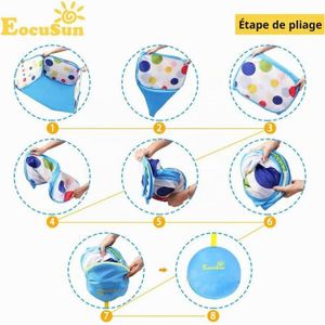RUGUIES- Piscine à Balles pour Bébé et Enfant jusqu'à 3 Ans-Parc à Balles pour Les Petits-Pliable pour Garçons-pour Un Usage Intérieur et Extérieur