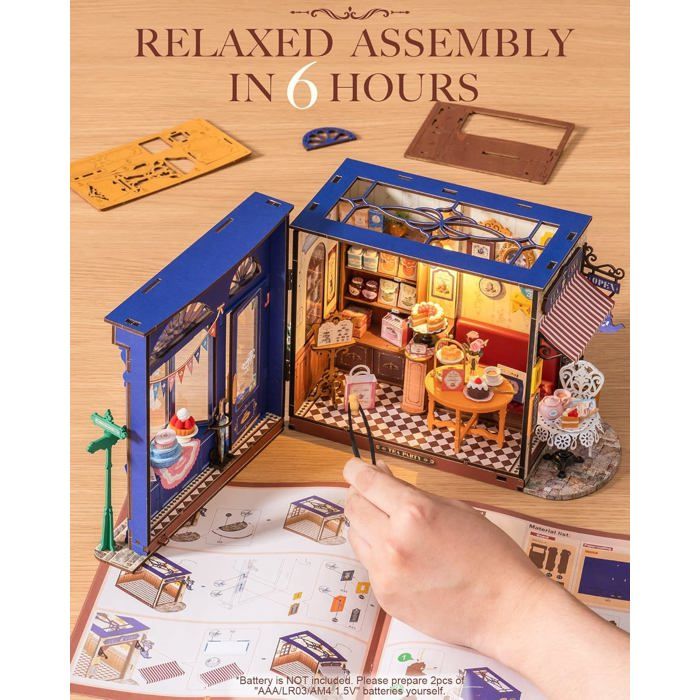 Xuanheng Kits de Maison de Poupée Miniature DIY Maison de Jardin Miniature pour Adultes Cadeau d'Anniversaire