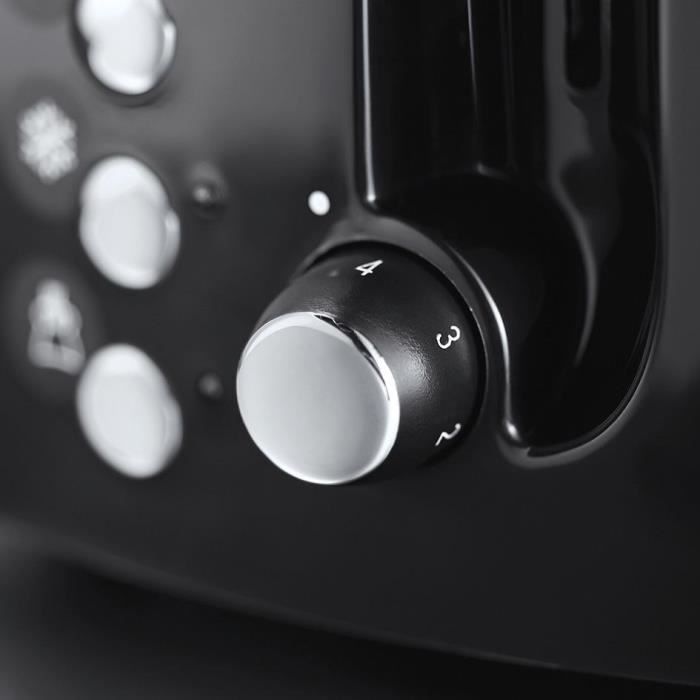 Grille-Pain Russell Hobbs Eden 2 Fentes - 6 Brunissages, Décongélation - Design Framboise