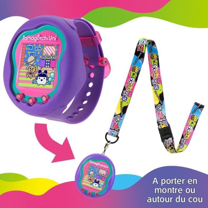 Tamagotchi Uni - Bandai - Modèle Violet - Animal de compagnie virtuel  connecté avec bracelet montre - Cdiscount Jeux - Jouets