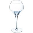 6 verres à vin rouge et blanc 37cl Open Up - Chef&Sommelier - Cristallin design original 30% plus résistant-0
