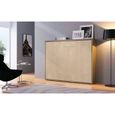 Lit Escamotable Horizontal 140x190 Achat Vente Pas Cher
