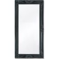 Miroir Mural moderne pour Salon, Chambre ou Dressing Style baroque 100 x 50 cm Noir-0
