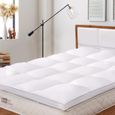 BedStory Surmatelas 160 x 200cm - Confort Microfibre- moelleux et doux-0