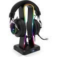 Support Casque Gaming RGB SPIRIT OF GAMER SENTINEL - Porte Casque Gamer Multifonction - 11 Effets Lumineux - Pour PC/PS4/Xbox-0