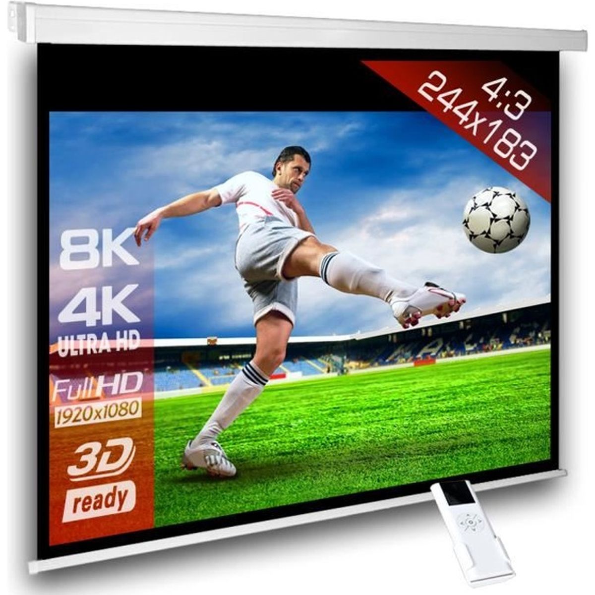 Quel Ecran Pour Videoprojecteur 3d 4 3 Ecran Videoprojecteur Motorise 244 X 183 Cm Pour Video