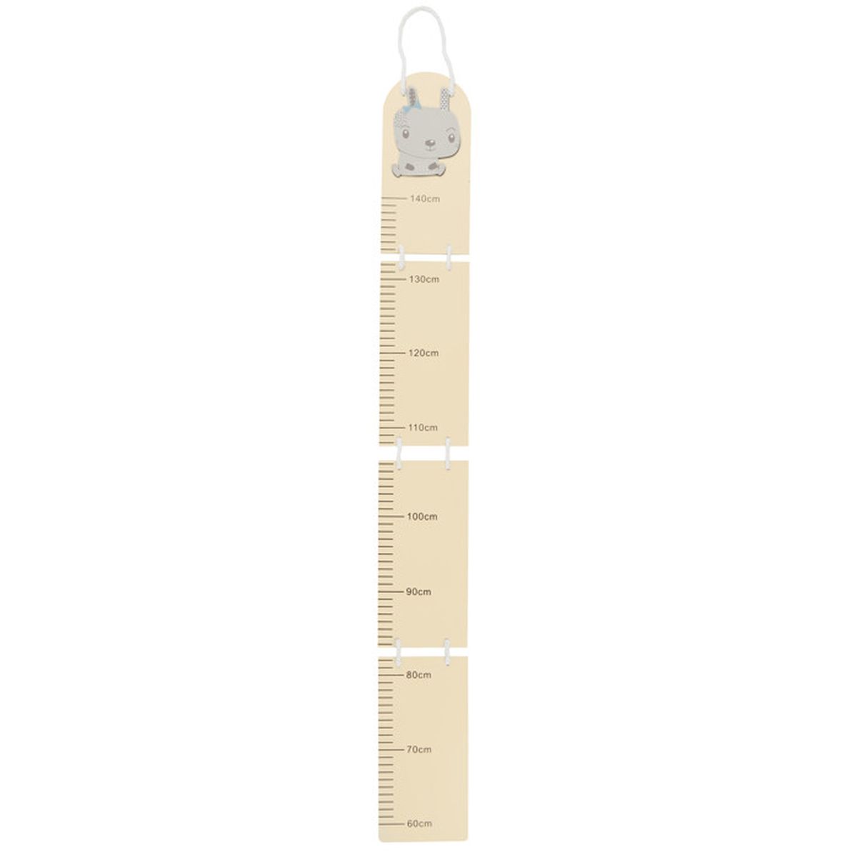 Toise En Bois Enfant Design Chat Scandi - Échelle De Croissance 60 Cm à 1,40 M - Décoration Murale Chambre Bébé Et Enfant