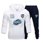 Jogging Survêtement - NPZ - Marseille - Homme/Femme - Blanc - Poche kangourou - Taille élastiquée