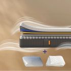 EMMA | Pack Matelas Hybride II Plus 90x190 + Oreiller Nuage Elite + Couette | Mémoire de Forme + Ressorts | Housse Plus Respirante